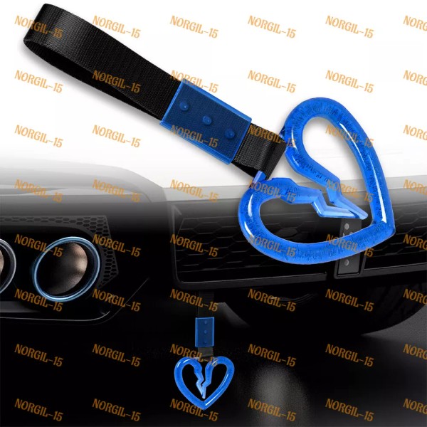 Unbranded Crystal Broken Heart TSURIKAWA Blue Ring Train Bus Handle