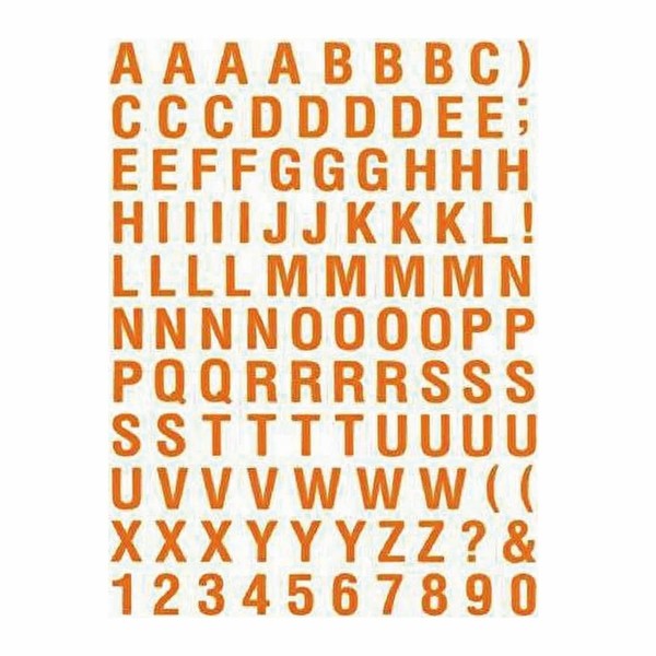 XIAXIN TSS-105 Waterproof PVC Alphabet Sticker Set Weatherproof Waterproof Numbers