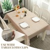 APMGONT Tablecloth 137 x 180 cm Washable Rectangular with 8