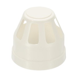 PATIKIL PVC Drain Pipe Vent Cap, 2 Inch Vent Pipe End Cap Cover Roof Round Chimney Air Vent Covers for DWV Pipe Fitting Ventilation Exhaust System, White