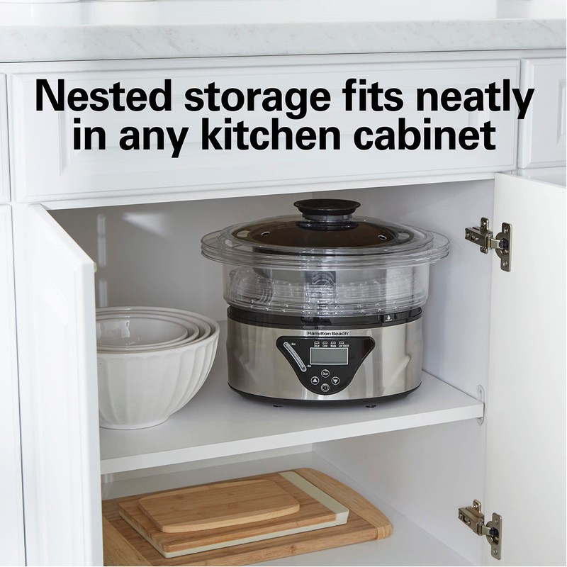 Hamilton Beach Digital Electric Food Steamer & Rice Cooker for