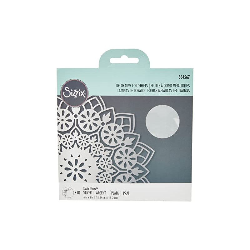 Sizzix Effectz Decorative 664567, Metallic Transfer 6" x 6" 10,