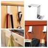 Kyuionty 5 Pcs Over The Door Hooks Z-Shaped Hanging Hooks