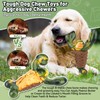 BIKIISEN Squeaky Dog Toys for Aggressive Chewers for Large Dogs,
