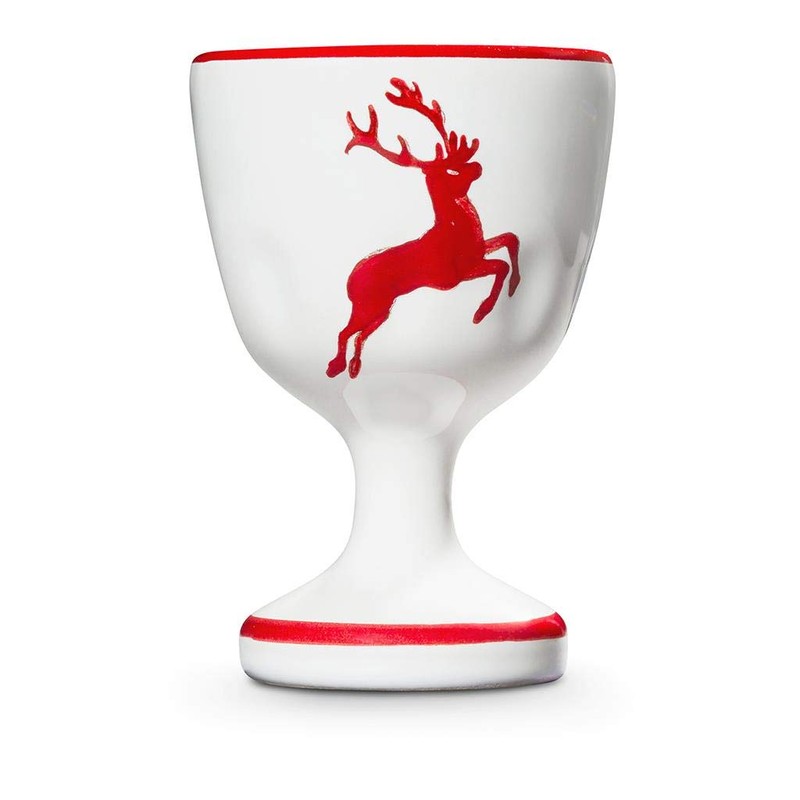 GMUNDNER KERAMIK Factory 0318BEGL05 Ruby Reindeer Egg Cup Smooth, 7.5