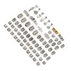 106pcs Dreadlocks Hair Rings Alloy Different Shapes Exquisite Patterns Hair
