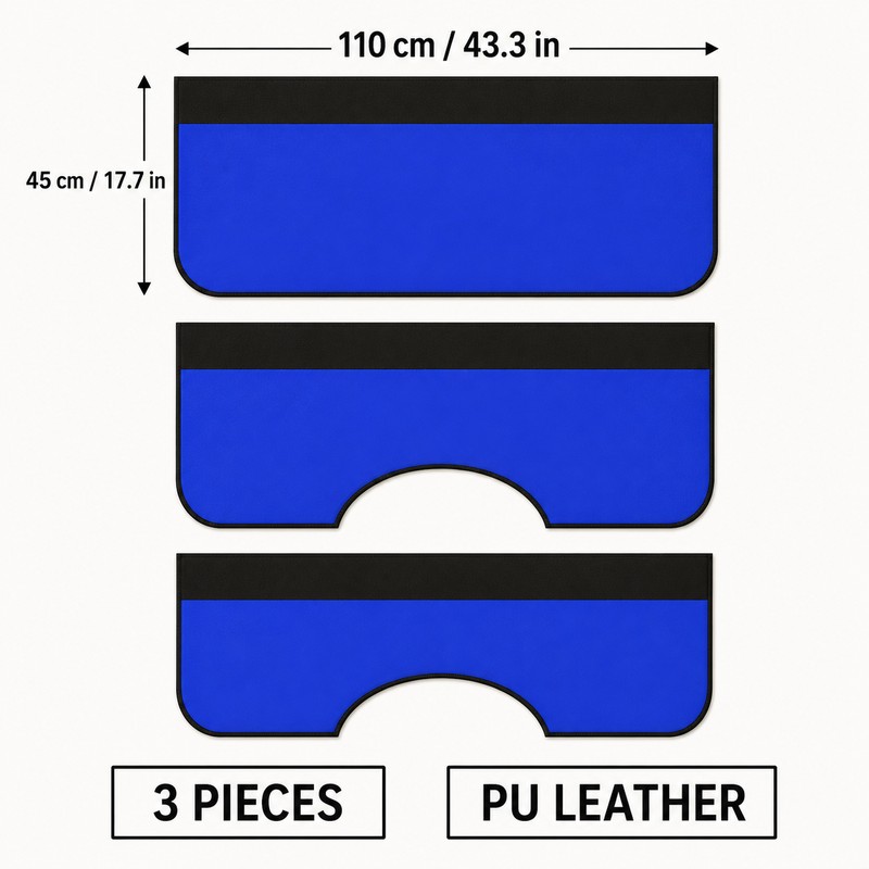 3-Piece Magnetic PU Leather Car Fender Cover Set for Auto
