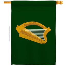 Leinster House Flag Regional Ireland Provinces Europe Territorial Division Old History Country Particular Area Small Decorative Gift Yard Banner Double-Sided Made In USA 28 X 40