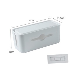 DOITOOL Elegant Charging Cable Organizer Cord Line Management Case Space-Saving Desktop Wire Box