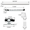 JUBEST 6FT Commercial Grade Pocket Door Hardware and Track Set