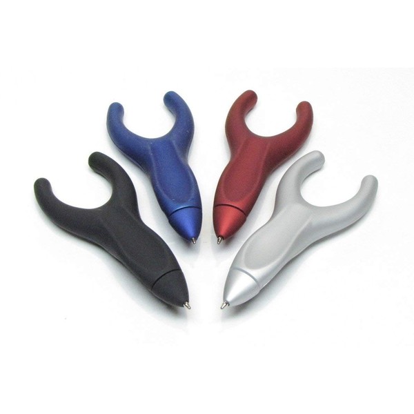 Penagain Ergosof, Ballpoint Pen, Set of 4 Colors: Black, Silver,