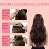 FUOTONBUTY Clip in Extensions Real Human Hair 7pcs, Natural and