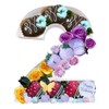 Paper Mache Cardboard Number Fillable Cutout Tray Sweet Chocolate Jelly