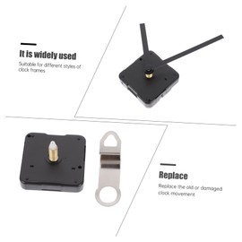 TEHAUX 2Sets High Torque Long Shaft Clock Movement Kit for DIY Projects Durable Clock Mechanism with Silent Design for Wall Clocks Home Office and Classroom