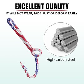 THKFISH Fishing Hook Hat, Set of 5 Pins for Fishing Hook Hat Clip, Gold Fishing Hooks for Hat, Tie Clips, Fishing Hook Set, Offset Hooks, Zander Hooks, Trout Hooks, Fishing Hooks Trout