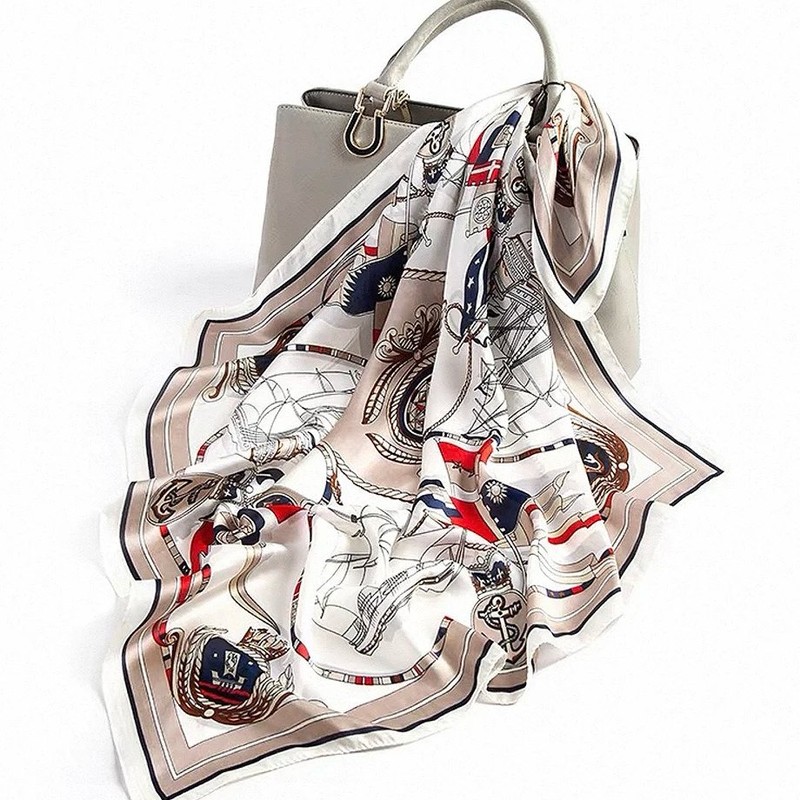 Mulberry Silk Scarf – Silk Square Scarf Women, Silk Headband