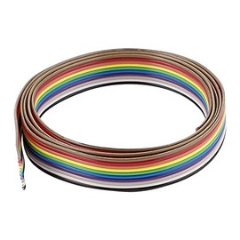 IIVVERR 3.3ft 10 Pin Conductor Rainbow Color Flat Cable IDC Wire 1.27mm (Cable de cinta plano del color del arco iris del conductor del Pin del conductor del 3.3ft 10 Pin 1.27mm