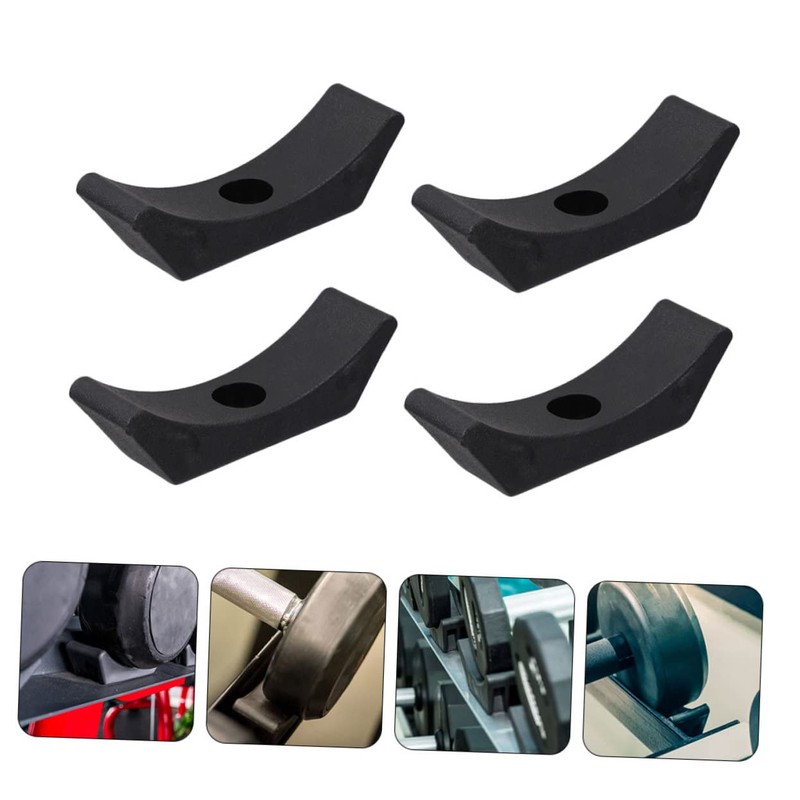 CAXUSD 4Pcs Dumbbell Saddles Durable Plastic Dumbbell Cradles for Replacement