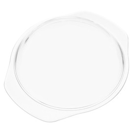 KICHOUSE Glass Microwave Cover Anti Splash Lid for Microwave Oven Bowls Steaming and Baking Dish Food Splatter Protector 7.32X6.26 Inches