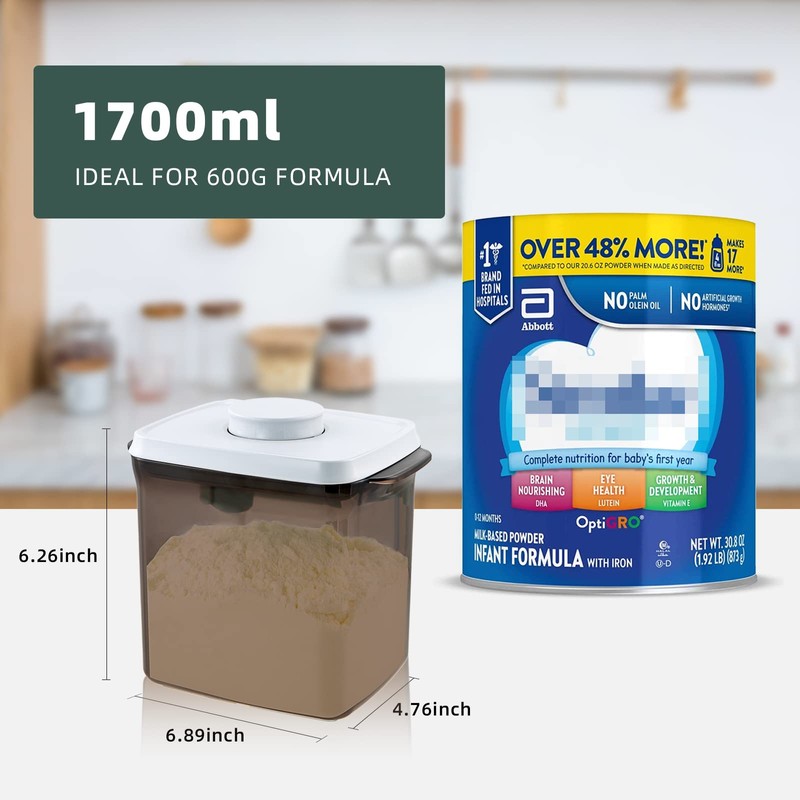 Tourdeus Formula Container for Home 1700ml - 2 Pack Baby
