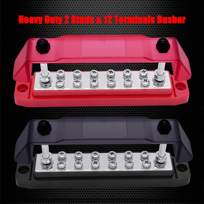 Ampper Power Distribution Block Bus Bar 12V, 2 x M6