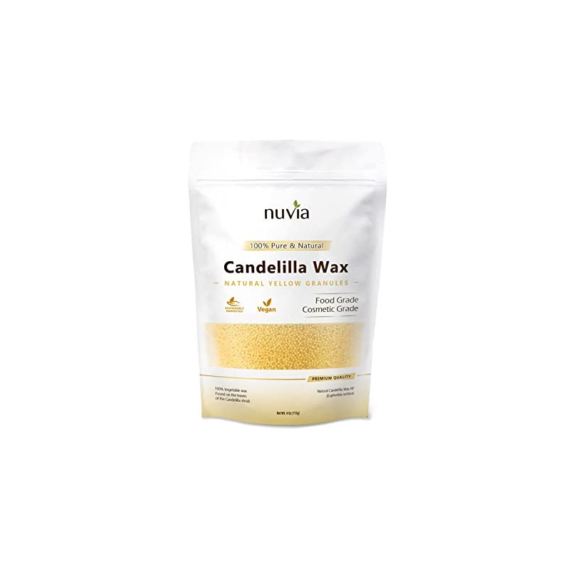 Candelilla Wax 100% Pure & Natural, Vegan - Vegetable Wax;
