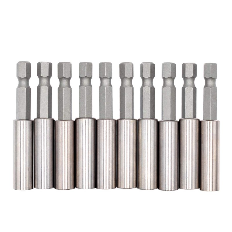 Riyitauto 10 piece Extension Extend Socket Drill Bit Holder 60mm