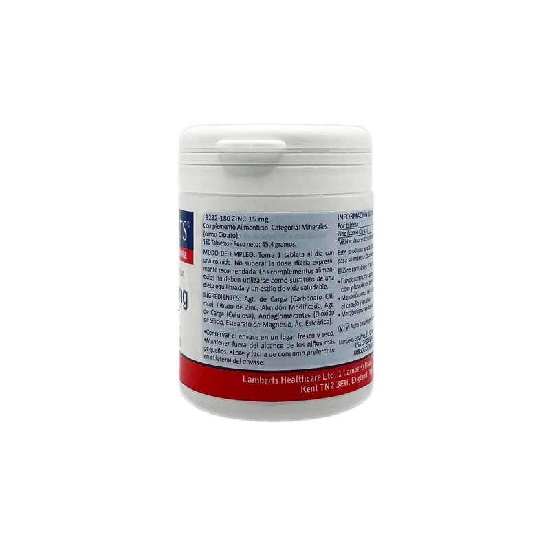 Lamberts Zinc 15mg, 180 tablets