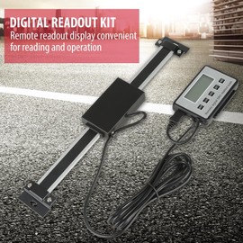 Digital Readout Kit, Akozon Remote Digital DRO Readout Scale kit, 6inches Remote Digital DRO Large LCD Readout Scale for Bridgeport Mill Lathe