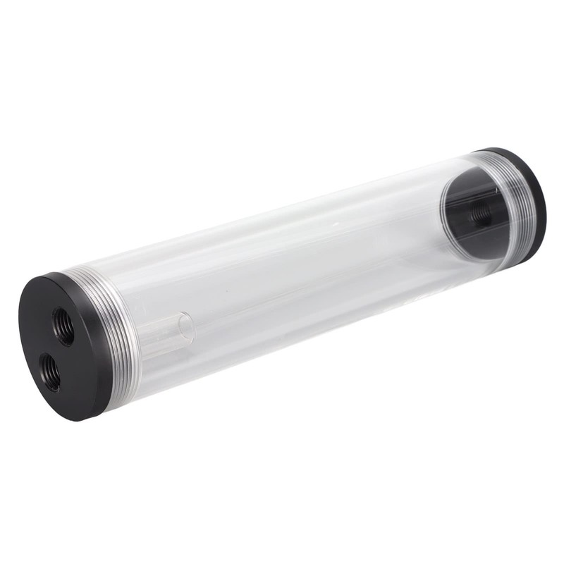 Water Cooling Reservoir 210mm Length Acrylic Plastic 3 Holes /