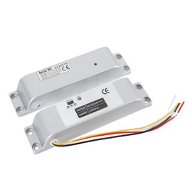 Electric Drop Bolt Lock, 12V / 24V NC Mode Fail Secure Lock with Adjustable Delay Outer Layer Mounted for Metal/Wood/Fire Doors