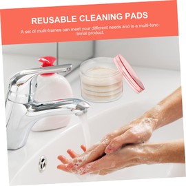 Healvian 2pcs Face Skin Puff Makeup Remover Pads Soft Cleansing Wipes for Deep Pore Cleaning