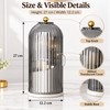 360° Rotating Makeup Brush Holder with Lid – Dust-Protected Cosmetic