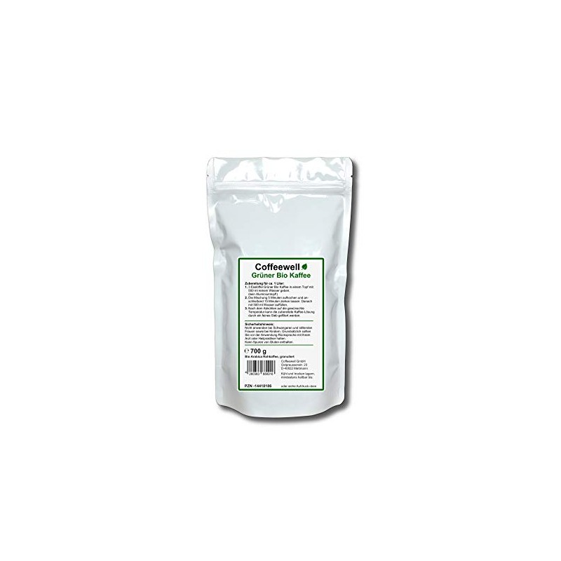 Coffeewell Grüner Bio Kaffee - Detox Organic Green Coffee 700g