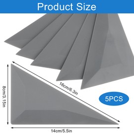DSLSQD 5-Piece Window Tint Tool Kit - Triangle & Contour Squeegees, Card Scraper, Vinyl Wrap Tool for Car Wrapping & Window Tinting Film Installation