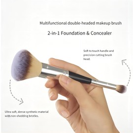 RoseFlower 16 Colours Blush Palette with Brush, Concealer Foundation Palette, Colour Correcting Concealer Cream, All-in-One Mixable Matte Blush Powder Highlighter and Cream Contour Palette Makeup