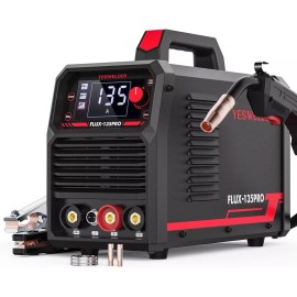 YESWELDER 135Amp MIG Welder,110V Flux Core Welder Flux MIG/Lift TIG/Stick 3-in-1
