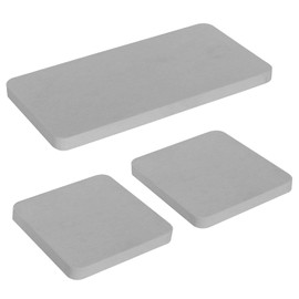 Pack of 3 Water Absorbent Diatomaceous Earth Coasters, Water Absorbent Stone for Sink, Diatomaceous Earth Soap Holder, Suitable for Hand Soap, Cups, Toothbrushes, Soaps, Cosmetics (Grey)