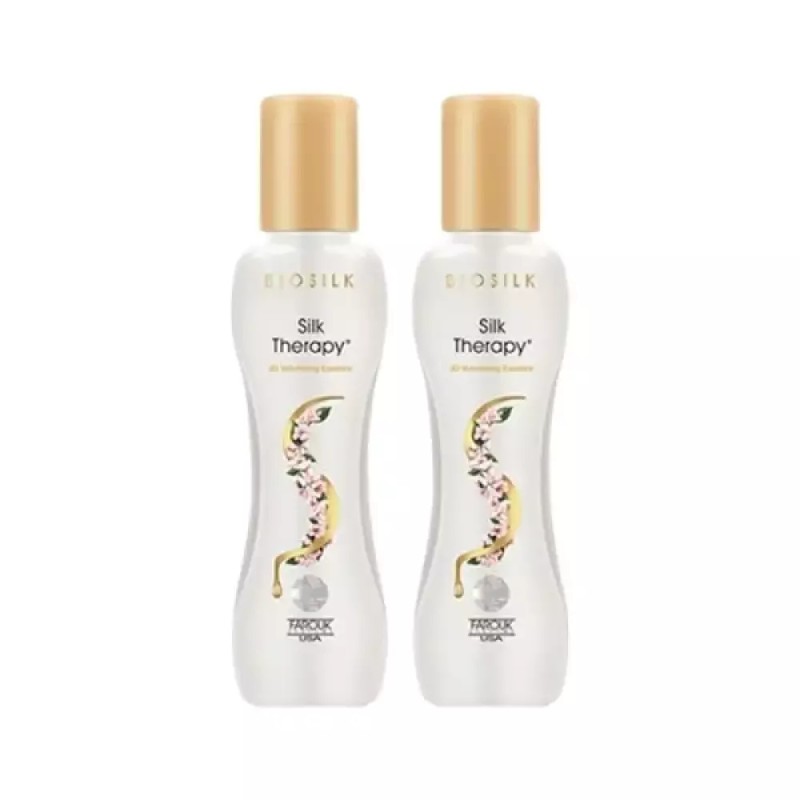 Silk Therapy 실크테라피 3D 볼류마이징 헤어 에센스 60ml x2 Silk
