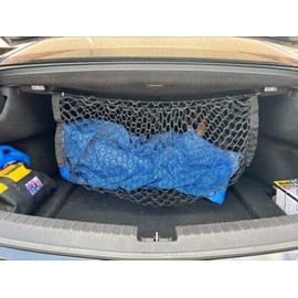 Rear Trunk Organizer Cargo Net for Acura TLX 2015–2025 – Envelope Style Cargo Net for Sedan–Premium Mesh Elastic Car Trunk Organizer Vehicle Carrier Storage–Compatible with Acura TLX