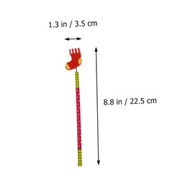 CAXUSD 24pcs Christmas Wooden Pencils Creative Cartoon Design for Students Supplies for Classrooms Parties and Sketching Activities Random Color