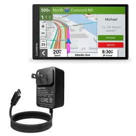 BoxWave Charger Compatible with Garmin DriveSmart 76 - Wall Charger Direct (15W), Rapid Charge Your Device with Built-in 3ft Cable