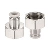 M METERXITY 2pcs 1/2PT Female Thread Pipe Fitting Nickel Plated