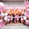 Ribbon Cutting Ceremony Kit Pink - 25 Inch Giant Scissors