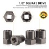 Topec 5-Piece Heavy Duty Nut Bolt Remover set, 1/2” Drive