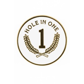 Hole in One Ball Marker - Premium Golf Ball Marker for Putting Green | Colored Golf Ball Marker for Men & Women – Ballmarker Golf Gift for Alignment & Style, 1" Wide