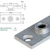 Highcraft PLTG38 Ceiling Flange Hanger Plate Threaded (Pipe), for DYI