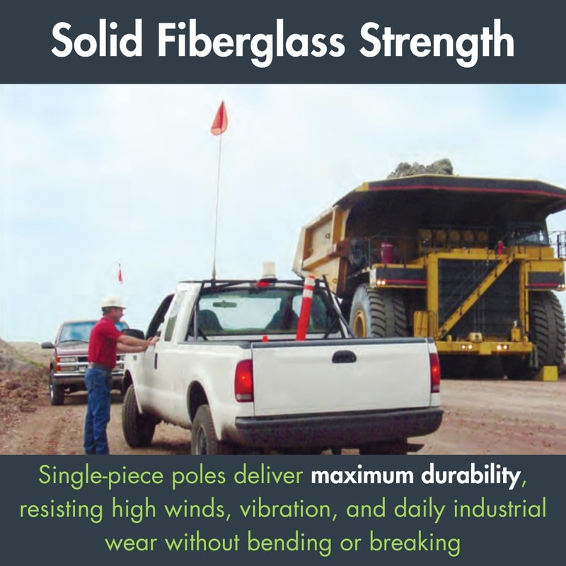 Checkers Heavy Duty Powered Threaded Hex 12" Orange with White