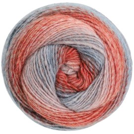 LANA GROSSA Gomitolo Alpaca | Wick Yarn with Subtle Colour Gradient | Hand Knitting Yarn Made from 42% Alpaca (Baby), 30% Polyacrylic, 18% Polyamide and 10% Virgin Wool | 100 g Wool for Knitting &
