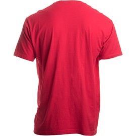 Ann Arbor T-shirt Co. Santa Claus Costume | Jumbo Print Novelty Christmas Holiday Humor Unisex T-Shirt - Medium - Red